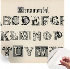 Fotótapéta Öntapadós tapéta a szobába Dekoratív betűk 250x250 cm