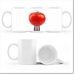 Paradicsom mintás bögre a villán