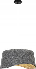 Függőlámpa Rabalux Farelia filc 40 cm E27 szürke-fekete