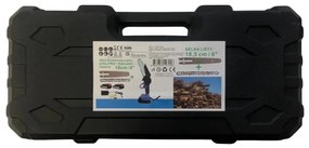 Akkus elektromos kézifűrész D01 + 2 x 21 V akkumulátor + tartalék lista + tartalék lánc + tok