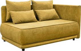 Kihúzható kanapé, mustárszínű, jobbos, LIAMI