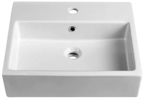 Isvea - Félbeépített mosdó PURITY 50x42 cm kerámia/fehér
