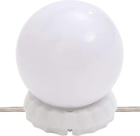 Fekete tükrös szekrény LED-ekkel 90x31,5x62 cm