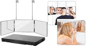 3 paneles tükör, teleszkópos felfüggesztéssel