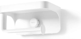 Fehér öntapadós újrahasznosított műanyag WC-papír tartó Flex Adhesive – Umbra