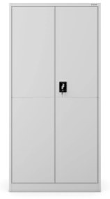 Fém tárolószekrény DAWID, 900 x 1850 x 400 mm, Smart: szürke