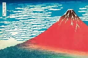 Red Fuji, Hokusai poszter