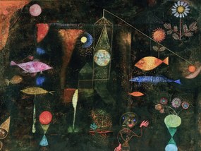 Festmény reprodukció Fish Magic - Paul Klee, (40 x 30 cm)