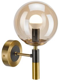 Fali lámpa ROLLO 1xE14/5W/230V arany/füstös bézs