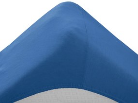 Jersey gyerek lepedő kiságyba sötétkék 70x140 cm