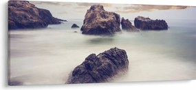 Sziklák a ködben képe (120x50 cm)