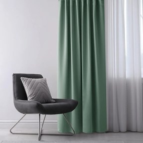Világoszöld sötétítő függöny 140x175 cm Eyelets – Restilo