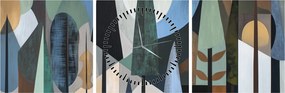 Kép - Természetes geometriai absztrakció II. (órával) (90x30 cm)