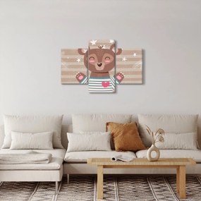 Kép - szerető mackó (90x60 cm)