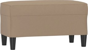 vidaXL kávészínű műbőr pad 70 x 35 x 41 cm