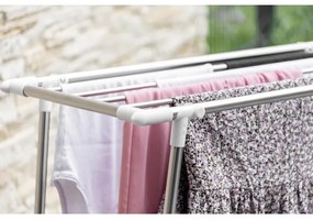 WENKO 3774020100 - Ruhaszárító PROFI SINGLE 87x79 cm rozsdamentes acél/ezüst/fehér