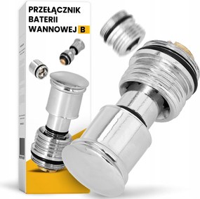 Kád Csaptelep Kapcsoló Zuhany csaptelep Sárgaréz Króm Lx-t