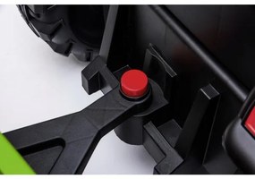 Elektromos traktor utánfutóval 2x30W/7000 mAh fekete/zöld + DO