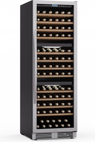 Klarstein Vinovilla Trio borhűtő, 143 palack, 3 zóna, 38 dB, 12 polc, kompresszor, 413 liter