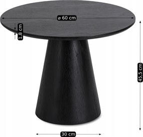 Asztal fekete színben CASSANDER