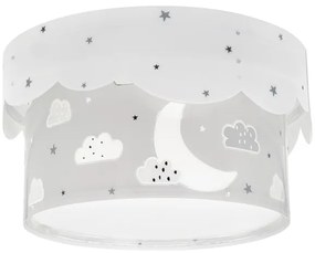 Dalber 61236E - Gyermek mennyezeti lámpa MOON 2xE27/60W/230V szürke