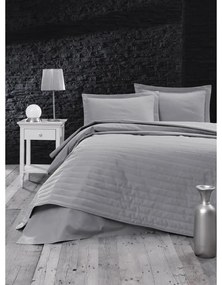 Szürke steppelt ágytakaró franciaágyra 220x240 cm Monart – Mijolnir