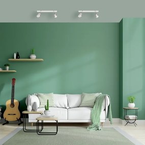 LED Spotlámpa TUBSSON 2xGU10/4,8W/230V fehér/fényes króm