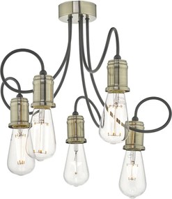 Dar Lighting ALZBET ALZ5475 Plafonlámpa 5x60W/E27