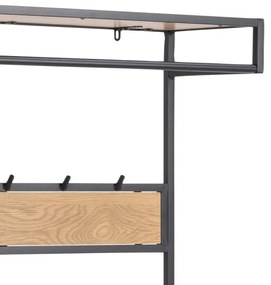 Előszobafal SARON tölgy/fekete