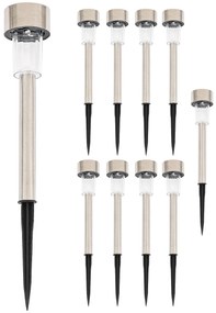 4Home Napelemes LED lámpa szett, 10 db, melegfehér