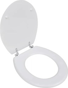 Egyszerű tervezésű fehér MDF WC-ülőke