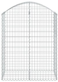 íves horganyzott vas gabion kosár 100x50x120/140 cm