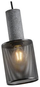 Csillár zsinóron 1xE27/40W/230V fekete