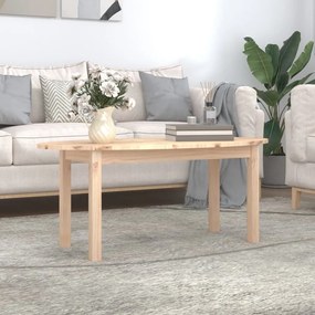 Tömör fenyőfa dohányzóasztal 110 x 55 x 45 cm