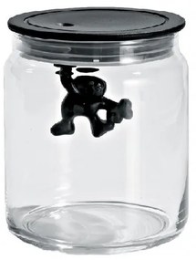Gianni design üvegtartály, fekete, átm. 10.5 cm - Alessi