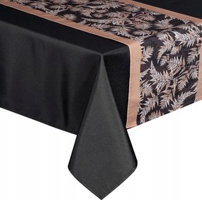 Abrosz dekoratív futófelülettel ANITA1 140x180+33x180 fekete páfrány levelek