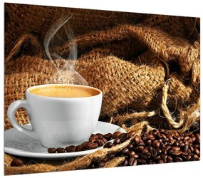 Egy csésze kávé képe (70x50 cm)
