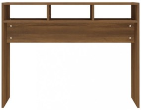 barna tölgyszínű szerelt fa tálalóasztal 105 x 30 x 80 cm