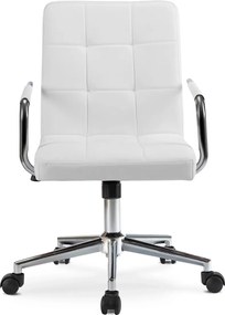 Forgószék ifjúsági fehér ökobőr. ASTRO