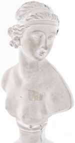 Szobor Dekorfigura Dekoratív cement Szürke 43x17x12cm