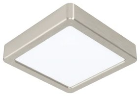 LED panel , 10.5W , falon kívüli , négyzet , meleg fehér , matt nikkel keret , EGLO , FUEVA 5 , 99239