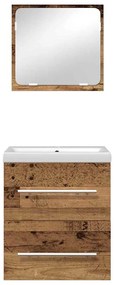 Fürdőszoba bútor szett 2 pcs Régi fa 41 x 38.5 x 48 cm Faanyag