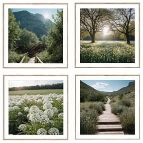 Kép szett 4 db-os 30x30 cm Sunrise Hike