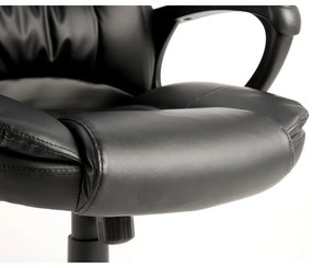 Forgó irodai szék, Idol, műbőr, 50x119x52 cm, fekete színben