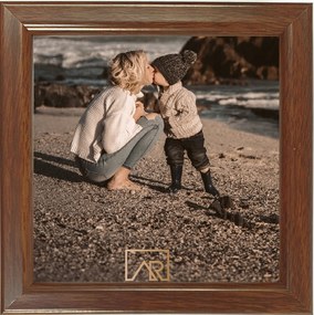 Képkeret 20x20 barna aura négyzet univerzális