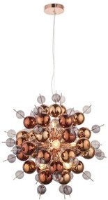 Endon 81584 - Csillár zsinóron JOULES 9xE14/7W/230V réz