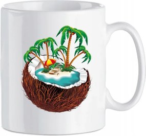 Bögre nyomott mintás Kókusz Ünnepi Kerámia 330 ml