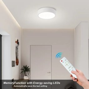 Brilagi - fényerőszabályozható LED lámpatest POOL LED/18W/230V 3000-6000K 20 cm fehér + távirányító