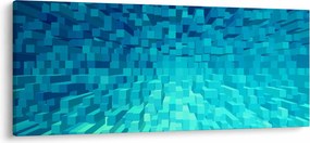 Absztrakt kocka kép (120x50 cm)