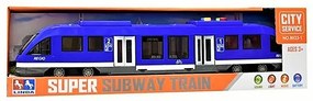 Super Subway Hosszú Elemes Villamos Vonat Világítás Hang Zene Funkciókkal Elővárosi Vasút Játék